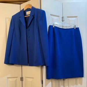 Bright Blue Skirt Suit